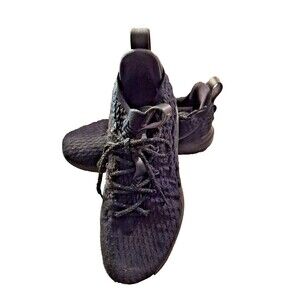 Mens - 9.5 Nike Air Max Zoom LeBron 15 Low Triple Black Mens Athletic Sneakers